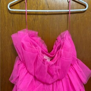 Strapless Pink Dress